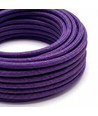 5m Stofkabel 2x0,75 mm², textiel - 230V, Paars