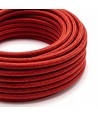 5m Stofkabel 2x0,75 mm², textiel - 230V, Rood