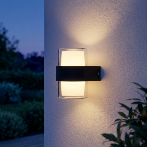 LED wandlamp met up/down licht - 9W, IP65, buiten