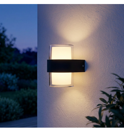 LED wandlamp met up/down licht - 9W, IP65, buiten