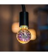 E27 3W LED lamp - A60, 3D ster effect