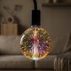 3D LED Lamp 4W E27 - Ster effect, 3000K, G125