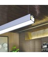 1m aluminiumprofiel LINEA20 EE7F/TY - Onbewerkt aluminium, opbouw, LED-profiel