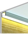 1m aluminiumprofiel SMART10 AC2/Z - Wit gelakt, opbouw, LED-profiel