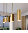 Fitting E14 & rozet, Designer - Goud look, 2m snoer excl. lichtbron