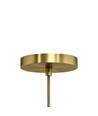 Fitting E14 & rozet, Designer - Goud look, 2m snoer excl. lichtbron