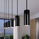 E14 Lamphouder & plafondkap, Designer - Zwart, 2m snoer