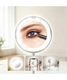 Make-up spiegel met ingebouwde LED-verlichting - 3xAAA, zuignap en arm