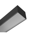 150cm Kantoorlamp, Instelbaar Watt & CCT - 3 lichtkleuren, 30W/40W/50W, 5 jaar garantie, zwart