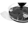 60W LED plafondlamp met ventilator - CCT, zwart, incl. afstandsbediening
