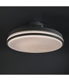 60W LED plafondlamp met ventilator - CCT, zwart, incl. afstandsbediening