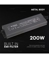 200W / 24V DC voeding voor LED strips - 8.25A, IP67 waterdicht
