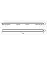 120cm krachtig LED armatuur - Doorvoerbedraad, 36W, 5000K, 160 lm/W