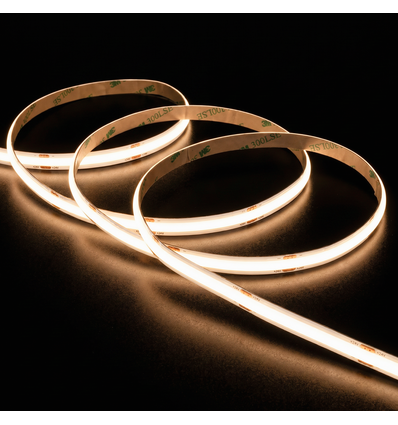 5m 12,5W/m Dot-free COB-LED-strip RA90 - 24V DC, IP20, 480 LED/m, 5 jaar garantie