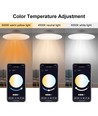 6 st. RGB+CCT Smart Home downlight - 5W LED, Bluetooth, afstandsbediening, werkt met Google Home en Alexa