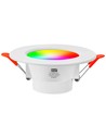 6 st. RGB+CCT Smart Home downlight - 5W LED, Bluetooth, afstandsbediening, werkt met Google Home en Alexa