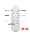 4 st. RGB+CCT Smart Home downlight - 5W LED, Bluetooth, afstandsbediening