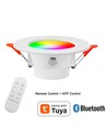 4 st. RGB+CCT Smart Home downlight - 5W LED, Bluetooth, afstandsbediening