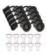 10 st. Wifi inbouwspot Inno88 - Incl. Smart Home GU10 lampen, zwart, IP44, geschikt voor isolatie