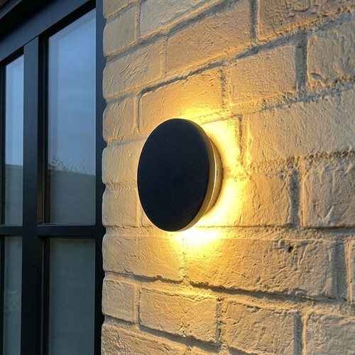 DOME wandlamp 18W - CCT, IP65, zwart