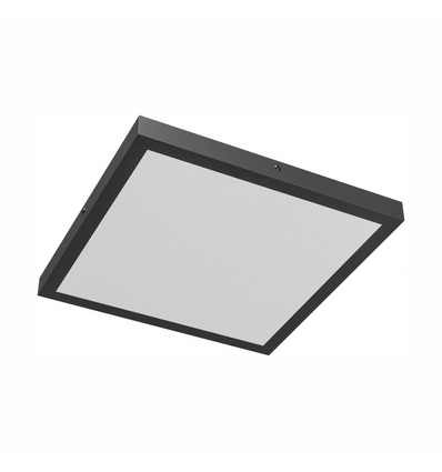 40W Plafondlamp, Instelbaar Watt en CCT - 3 lichtkleuren, 24/35/40W, 5 jaar garantie, Vierkant, Zwarte rand