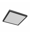 40W Plafondlamp, Instelbaar Watt en CCT - 3 lichtkleuren, 24/35/40W, 5 jaar garantie, Vierkant, Zwarte rand