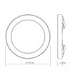 12W Plafondlamp, 3CCT - Ø167 mm, ingebouwde lichtbron