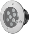 LEDlife grondspot - 9W, rond, roestvrij staal, 24V AC/DC