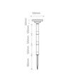 1W solar tuinlamp met prikpen CCT - 3 lichtkleuren, verstelbare hoogte, IP65, zwart