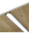 1m aluminium profiel SURFACE10 BC/UX - Geanodiseerd, opbouw, LED profiel