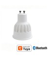 4x GU10 5W Smart Home LED lamp - Bluetooth, 6,6 cm, werkt met Google Home, Alexa en smartphones