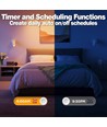 4x GU10 5W Smart Home LED lamp - Bluetooth, 6,6 cm, werkt met Google Home, Alexa en smartphones