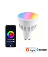 4x GU10 5W Smart Home LED lamp - Bluetooth, 6,6 cm, werkt met Google Home, Alexa en smartphones