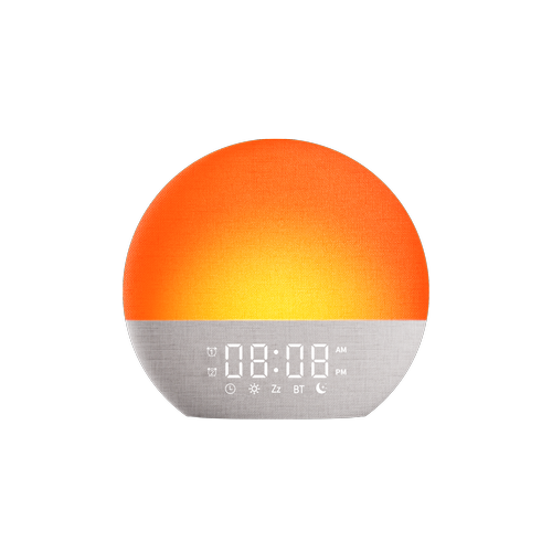 Wake-up Light wekker, zonsopgang-effect - Bluetooth 5.3 speaker, slaapgeluiden, dimbaar