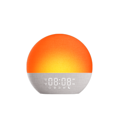 Wake-up Light wekker, zonsopgang-effect - Bluetooth 5.3 speaker, slaapgeluiden, dimbaar