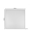 60x60 LED paneel 36W (achterbelicht) - Hoogte:28mm, UGR19, incl. Philips driver, witte rand
