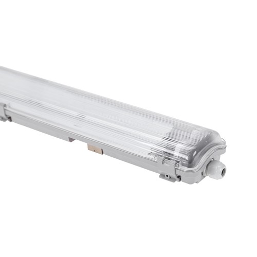 120cm Limea T8 LED-armatuur, doorbedraad - Voor 2x 120cm LED-buizen, IP65 waterdicht