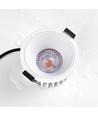 10W Ø8,5cm inbouwspot dimbaar RA99 - IP54, zaagmaat: Ø7,5 cm, afmetingen: Ø8,5 cm, witte rand