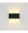 6W CURVE wandlamp - IP65, zwart, up/down, buiten, incl. lichtbron