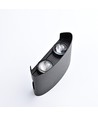 4W CURVE wandlamp - IP65, zwart, up/down, buiten, incl. lichtbron