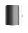 LED plafondspot, instelbaar wattage - Opbouw, 14W-27W, IP44, RA90, UGR19, 5 jaar garantie, zwart