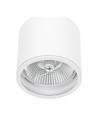 Plafondlamp voor AR111 GU10 - Wit, IP65 buiten, Ø12cm, 11,5cm hoog, aluminium, zonder lichtbron
