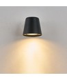 Avero GU10 wandlamp - Zwart, IP65, binnen/buiten, zonder lichtbron