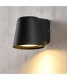 Avero GU10 wandlamp - Zwart, IP65, binnen/buiten, zonder lichtbron
