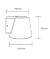 Avero GU10 wandlamp - Zwart, IP65, binnen/buiten, zonder lichtbron