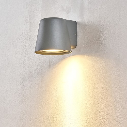 Avero GU10 wandlamp - Grijs, IP65, binnen/buiten, zonder lichtbron