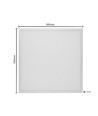 60x60 LED paneel 36W 1-10V dimbaar - Hoogte:10mm, 116lm/w, UGR19, RA92, witte rand