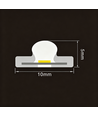 5m 9W/m Blauwe Slim COB strip - 230V, IP67 waterdicht, 296 LED, inkortbaar per 10cm