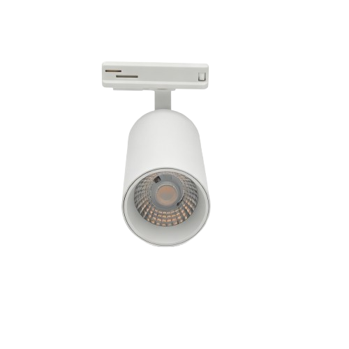 10W 1-fase RA95 spanningsrail spot - Wit, 1F2W