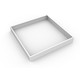 Frame voor 60x60 LED-paneel - Snelle montage set, plastic hoeken, witte rand, 65mm hoog